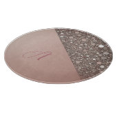 バラエレガント金ゴールドモノグラム カッティングボード (角)