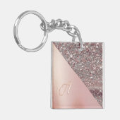 バラエレガント金ゴールドモノグラム キーホルダー (正面左)