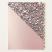 バラエレガント金ゴールドモノグラム プランナー手帳 (裏面)