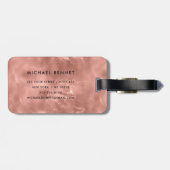 バラエレガント金ゴールドモノグラム ラゲッジタグ (裏面横)