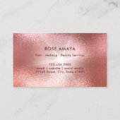 バラエレガント金ゴールドモノグラム 名刺 (裏面)