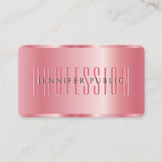 バラエレガント金ゴールドユー文字カスタムテンプレートラグジュアリー 名刺 (正面)