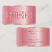 バラエレガント金ゴールドユー文字カスタムテンプレートラグジュアリー 名刺 (正面/裏面)