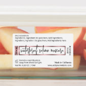 バラエレガント金ゴールドラッシュセラムコスメティックチューブマスカラ ラベル (貼付)