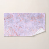 バラエレガント金ゴールドラベンダーマーブル バスタオルセット (ハンドタオル)