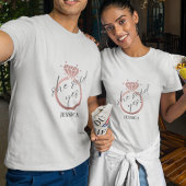 バラエレガント金ゴールドリングや輪彼女が言ったYes婚約 Tシャツ