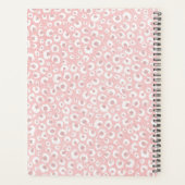 バラエレガント金ゴールドレオパード印刷ホワイトパターン プランナー手帳 (裏面)