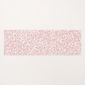 バラエレガント金ゴールドレオパード印刷ホワイトパターン ヨガマット (正面(横))