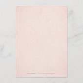 バラエレガント金ゴールドレース結婚詳細カード エンクロージャーカード (裏面)