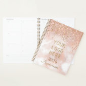 バラエレガント金ゴールドロゴアポイントメントブック プランナー手帳 (ディスプレー)