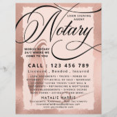 バラエレガント金ゴールド公証人ローン代理業者フライヤー チラシ (正面)