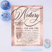 バラエレガント金ゴールド公証人ローン代理業者フライヤー チラシ (シングル)