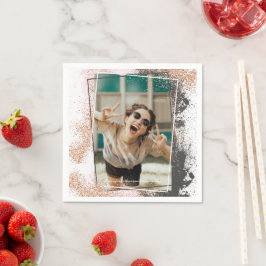 バラエレガント金ゴールド卒業パーティナプキンス スタンダードカクテルナプキン