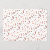 バラエレガント金ゴールド大学院写真修了会 招待状 (裏面)