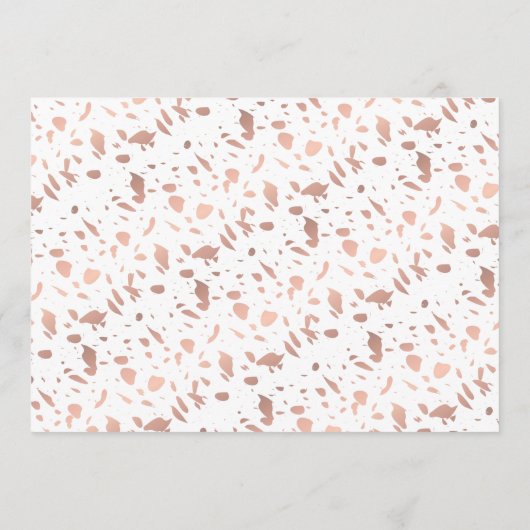 バラエレガント金ゴールド大学院写真修了会 招待状 (裏面)