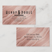 バラエレガント金ゴールド大理石アーキテクト&トレード 名刺 (正面/裏面)