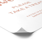 バラエレガント金ゴールド愛は甘いトリートサインを取る ポスター (角)