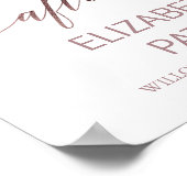 バラエレガント金ゴールド書が楽しく終わった後 ポスター (角)