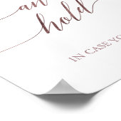 バラエレガント金ゴールド書持つ持つ持つ持つ持つ持つ持つ ポスター (角)