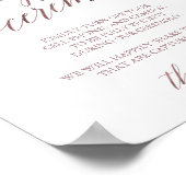 バラエレガント金ゴールド書道の抜き取り式 ポスター (角)