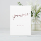 バラエレガント金ゴールド書道主催サイン (スタンド正面)