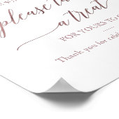 バラエレガント金ゴールド書道犬の親切親善 ポスター (角)