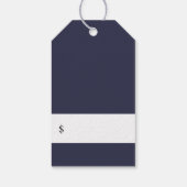 バラエレガント金ゴールド植物分岐価格ラベル ギフトタグ (裏面)