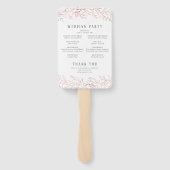 バラエレガント金ゴールド植物結婚計画 ハンドファン (裏面)