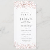 バラエレガント金ゴールド植物結婚計画 メニュー (正面/裏面)