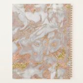 バラエレガント金ゴールド灰大理石金属銅 プランナー手帳 (裏面)