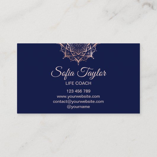 バラエレガント金ゴールド紙とグリッター裂け 名刺 (裏面)