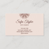 バラエレガント金ゴールド紙とグリッター裂け 名刺 (裏面)