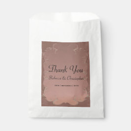 バラエレガント金ゴールド結婚ズゲストサンキューユー フェイバーバッグ