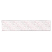 バラエレガント金ゴールド花フローラ植物性デザイン ショートテーブルランナー (横)