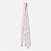 バラエレガント金ゴールド花フローラ植物性デザイン ネクタイ (裏面)