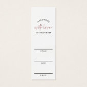 バラエレガント金ゴールド衣料品ブティックつるラベルラベル (裏面)