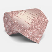 バラエレガント金ゴールド赤面グリッタードリップスネックタイ ネクタイ (ロール)