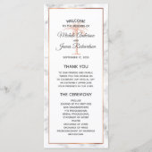 バラエレガント金ゴールド銅大理石パームツリー結婚ズ プログラム (正面)