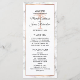 バラエレガント金ゴールド銅大理石パームツリー結婚ズ プログラム