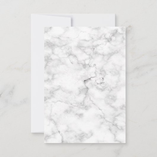 バラエレガント金ゴールド銅大理石パームツリー結婚ズ 出欠カード (裏面)