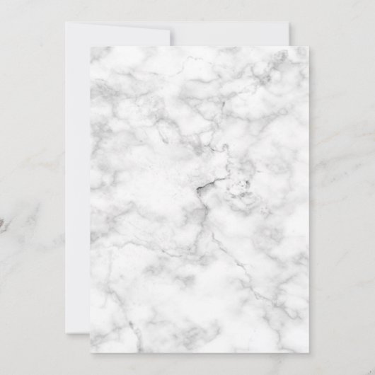 バラエレガント金ゴールド銅大理石パームツリー結婚ズ 招待状 (裏面)