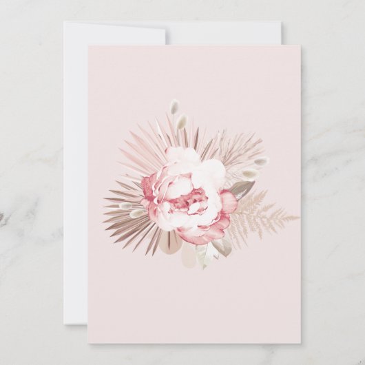 バラエレガント金ゴールド65thサプライズ誕生日パーティー 招待状 (裏面)