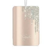 バラエレガント金ゴールド、シルバーグリッタードリップ カーエアーフレッシュナー (裏面)