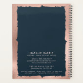 バラエレガント金ゴールド・海軍公証人融資業者  プランナー手帳 (裏面)