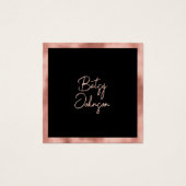 バラエレガント金箔及びブラックビジネスカード (正面)