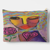 バラオリジナル抽象芸術芸術の女性 アクセサリーポーチ (裏面)