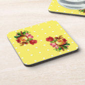 バラオンイエローコルクコースター コースター (左側)