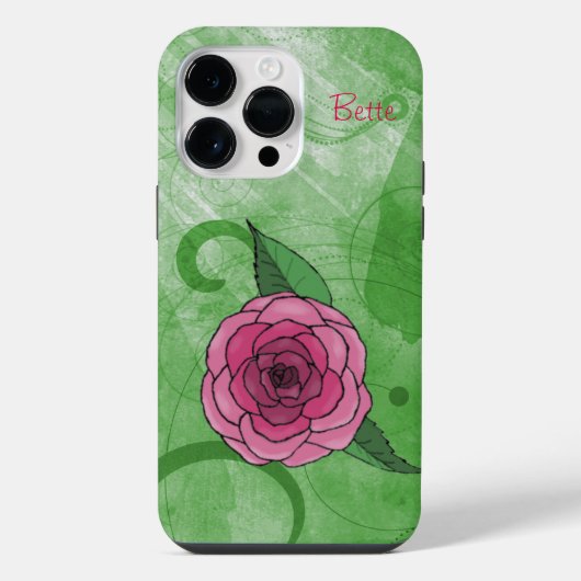 バラオングリーン iPhoneケース (裏面)