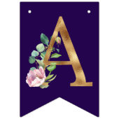 バラオンパープルハッピーバースデーバナー バンティングフラッグ (第3の旗)