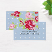 バラオンブルー結婚式の引き出物つるラベル (デスク)